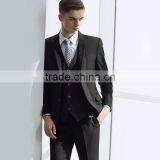 Black Two Buttons Design for Man Wedding Suits Coat Pant Men Suit thumbnail-5