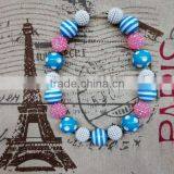Spring Bubblegum Chunky Bead Necklace Wholesale thumbnail-3