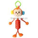 China Supplier Animal Bed Bell Pull String Musical Baby Plush Toy H168001 thumbnail-2