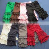 XF-097 Pretty Icing Ruffle Child Pants Trouser Soild Color Icing Ruffle Pants thumbnail-1