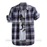New Fashion Causal Shirt for Men 100% Cotton Boys Fancy Shirts thumbnail-2