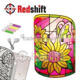 Window Paint Lamp Flower Educational Toy Child Toy Color Your Lamp Diy thumbnail-1