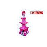 Pink Makeup Cosmetic Display Stands For Advertising , 4c Full Color thumbnail-1