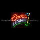 T22 COORS LIGHT GOLF Handicrafted Real Glass Tube Neon Signs for Store Display and Advertising. thumbnail-1