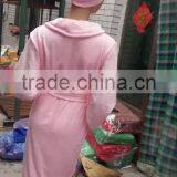 Gaoyang Factory Cheap Microfiber Bath Robe With Hair-drying Cap thumbnail-1