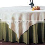 Satin Stripe Table Overlay for Wedding & Banquet thumbnail-1