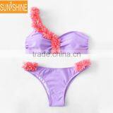 One Shoulder Bathing Suit 2017 Oem Custom Bikini Swimwear thumbnail-1
