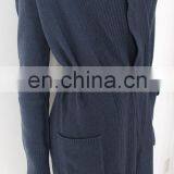 Hot Sale 12gg Women Pure Cashmere Cardigan With Pockets thumbnail-2