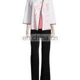 Bamboo-Print 3/4-Sleeve American Jacket Jacket Model for Women thumbnail-4