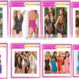 Women Open Bust Erotic Lingerie Sexy Costumes Elegant Lace Teddies Sleepwear Set Sex Dolls Pajamas for Women Hot Night Dress thumbnail-4