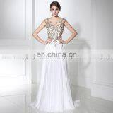 Best Selling Cap Sleeve Exquisite Beaded Chiffon Long Evening Dresses LX288 thumbnail-1
