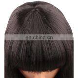 Human Hair Full Lace Wigs With Bangs Glueless Lace Wig thumbnail-5
