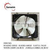 Dorman 620-513 Engine Cooling Fan Assembly Fit T-O-Y-O-T-A C-A-M-Ry 2.0L 88-91'OM 16363-16010 16361-64010 16711-74110