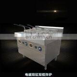 industrial commercial doughnut turkey gas potato griddle double chips fryer machine stainless steel