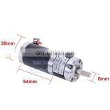CW/CCW Speed Control Small Motor High Torque 38mm 12V 24V DC Geared Motor thumbnail-3