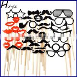 DIY Photo Booth Moustaches Lips Props on a Stick Wedding Party Favor PFB0046