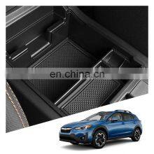 Interior Accessories Parts Silicone Armrest Rest Storage Box Center Control Console Organizer Tray For Subaru XV 2018-2021