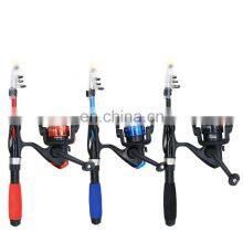 Telescopic Fishing Kits 1.1m Fiberglass Fishing Rod and Reel Combo With Tackle Box for Kids thumbnail-3