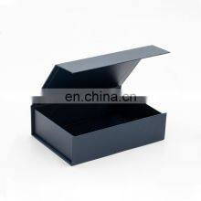 Small A6 Shallow Size Navy Blue Magnetic Flap Fold Flat Packed Present Box for Gifts thumbnail-4