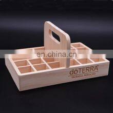 Free Padding EO Labels Essential Oil Wooden Box 21 Bottles With Handle thumbnail-4