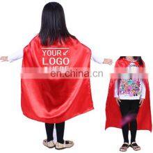 Hot Selling Gold Cape Kids Superhero with Custom Logo