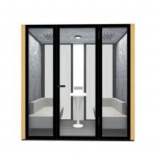 Soundproof Pods For Offices - L Size Acoustic Office Pods 4 Person Meeting Pod thumbnail-2