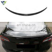 New Popular Exterior Accessories Trunk Wing ABS Rear Bumper Car Spoiler For Tesla Model Y 2019 2020 2021 2022 thumbnail-1