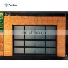 9x8 / 8x7 / 12x7 / 9x7 Modern Electronic Insulated Clear Glass Panel Car Garage Door For House