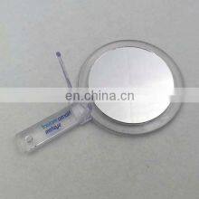2 in 1 Double Sides Customized Table Cosmetic Plastic Makeup Hand Held Mirrors thumbnail-3