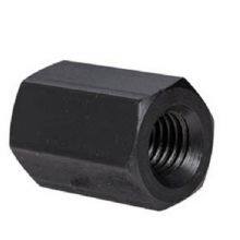Black Zinc Plated Hexagon Lock Nut , Carbon Steel Hexagon Coupling Nuts thumbnail-1