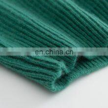 Women's Casual Winter Cashmere Turtleneck Sweaters Custom Rib Knitted Mock Neck Jumper Solid Pattern Pullovers With OEM Service thumbnail-5