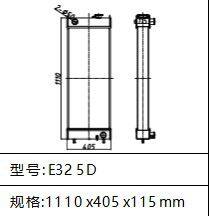 High Quality E325C E325D Excavator Radiator Excavator Parts thumbnail-2