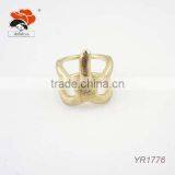 Creative Two Layer Lovely Gold Plating Alloy Starfish Design Animal Ring thumbnail-1