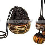 PERUVIAN GOURD CRAFT AND CROCHET HANDBAG