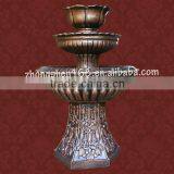 Beautiful Outdoor & Indoor Fiberglass Fountain With Golden Painting thumbnail-1