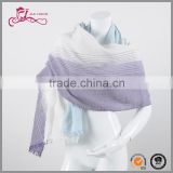 2016 Hot 100% polyester design line voile scarf for lady owl pattern shawl