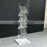 Clear Brochure Holder, Magazine Rack, Brochure Holder Floor Stand for Magazines thumbnail-1