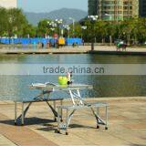 Aluminum Folding Picnic Table-- MDF Top and Aluminum Tube thumbnail-1