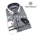 Designer Shirts for Men From Turkey Casual Men's Shirt Double Collar Man Shirt Long Sleeve thumbnail-1