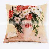 2016 Hotesale 100% Cotton Wholesale Printed Style Fancy Flower Cushion thumbnail-1