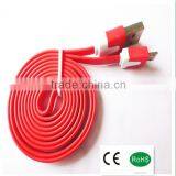 Fashionable Cellphone Data Transfer and Charging Usb Flat Cable for Smartphone Mobile Phone
