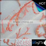 Glimmer Tulle Metallic Printed Fabric for Dress and Decoration DSN294