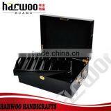 Luxury Matt Black Wooden Gift Box for Storage With Lock