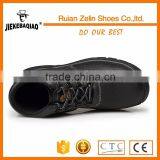 Lace up Steel Toe/plate Midsole Middle Cut Black Ankle Leather Safety Shoes thumbnail-3