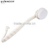 White Jade Color Detachable Long Plastic Handle Woman Body Back Brush thumbnail-1