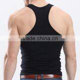 I- Shaped Back Vest Square Neck Style Men Cotton Casual Muscle Vest Latest Gym Waistcoat Design for Men thumbnail-3