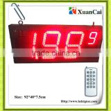 12 inch Red color RF remote control single side LED oil price