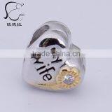 Stamped Genuine Heart Shape 925 Sterling Silver Charms thumbnail-1