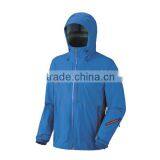 High Quality Blue Mens Hooded Waterproof Jacket