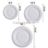 Porcelain Dinner White Round Flat Plate&dish for Wedding thumbnail-3